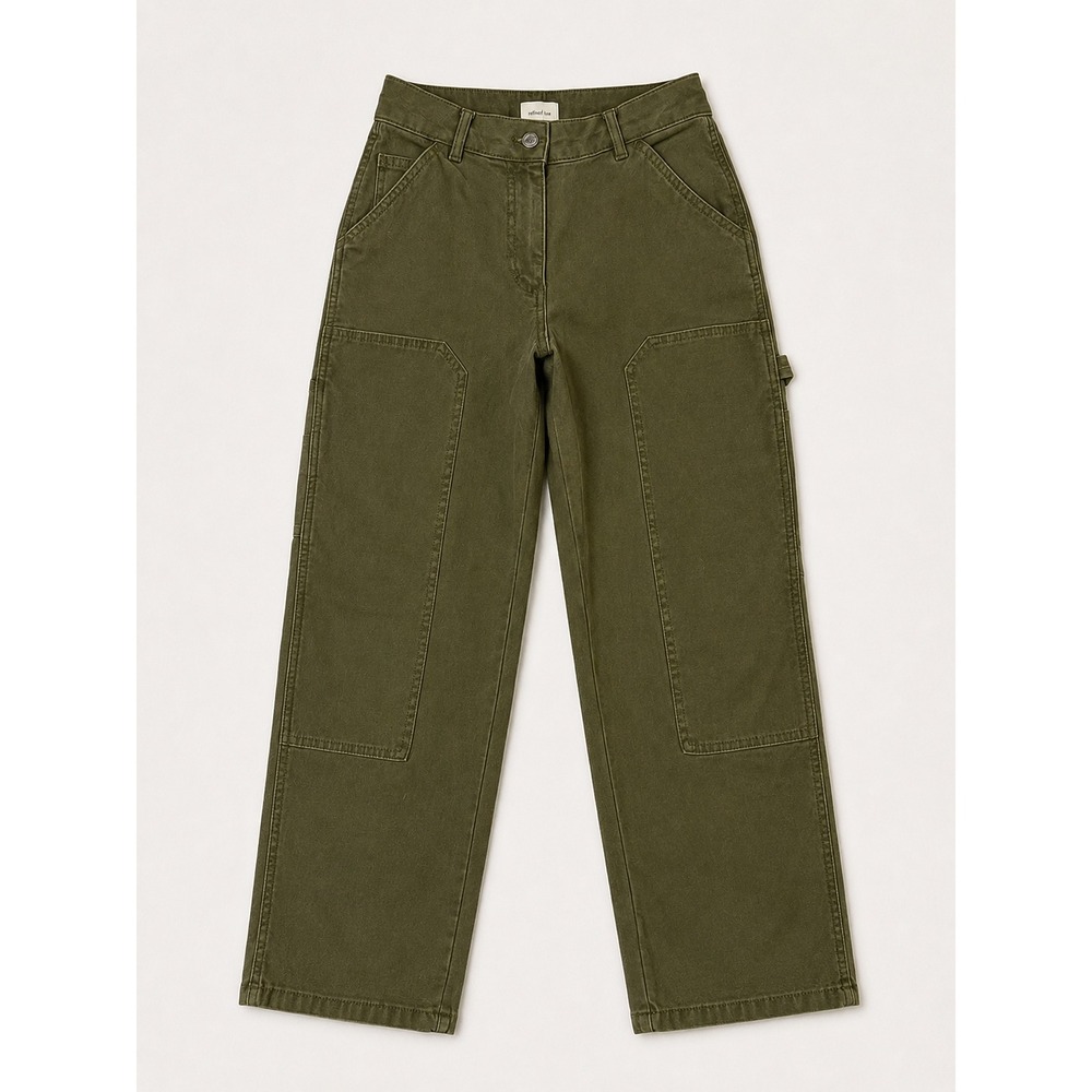 Wilfred Free Aritzia Olive Green Carpenter Utility Pants High Rise Size 0
